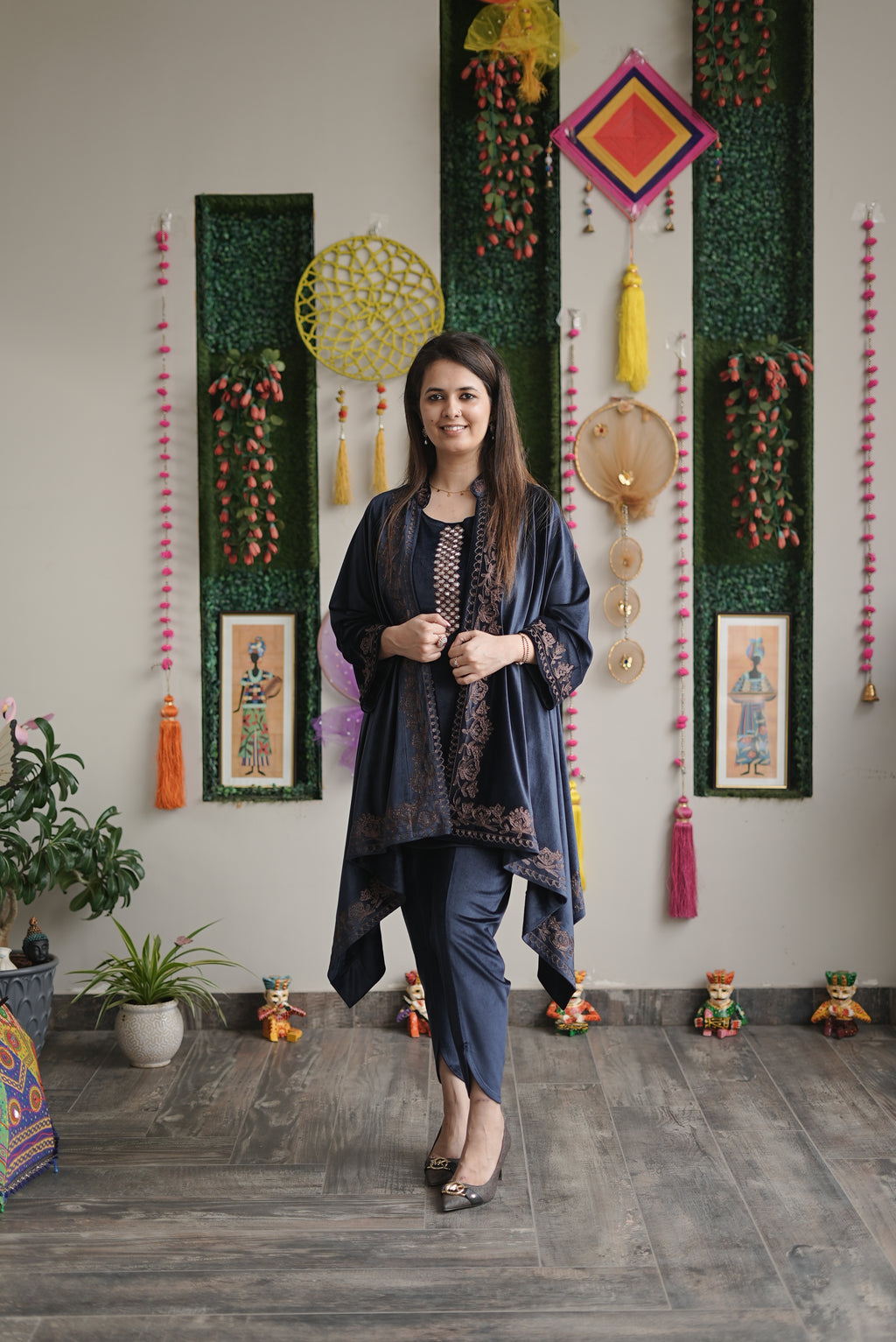 Midnight Velvet Drape Set