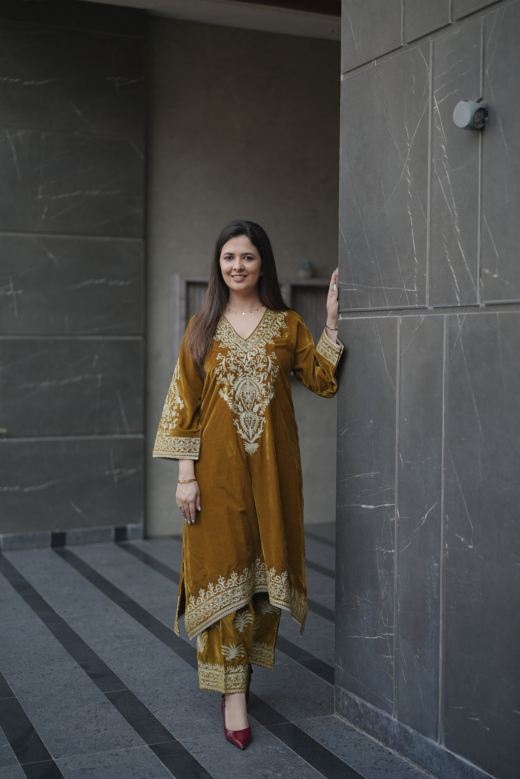 Mustard Velvet Heritage Set