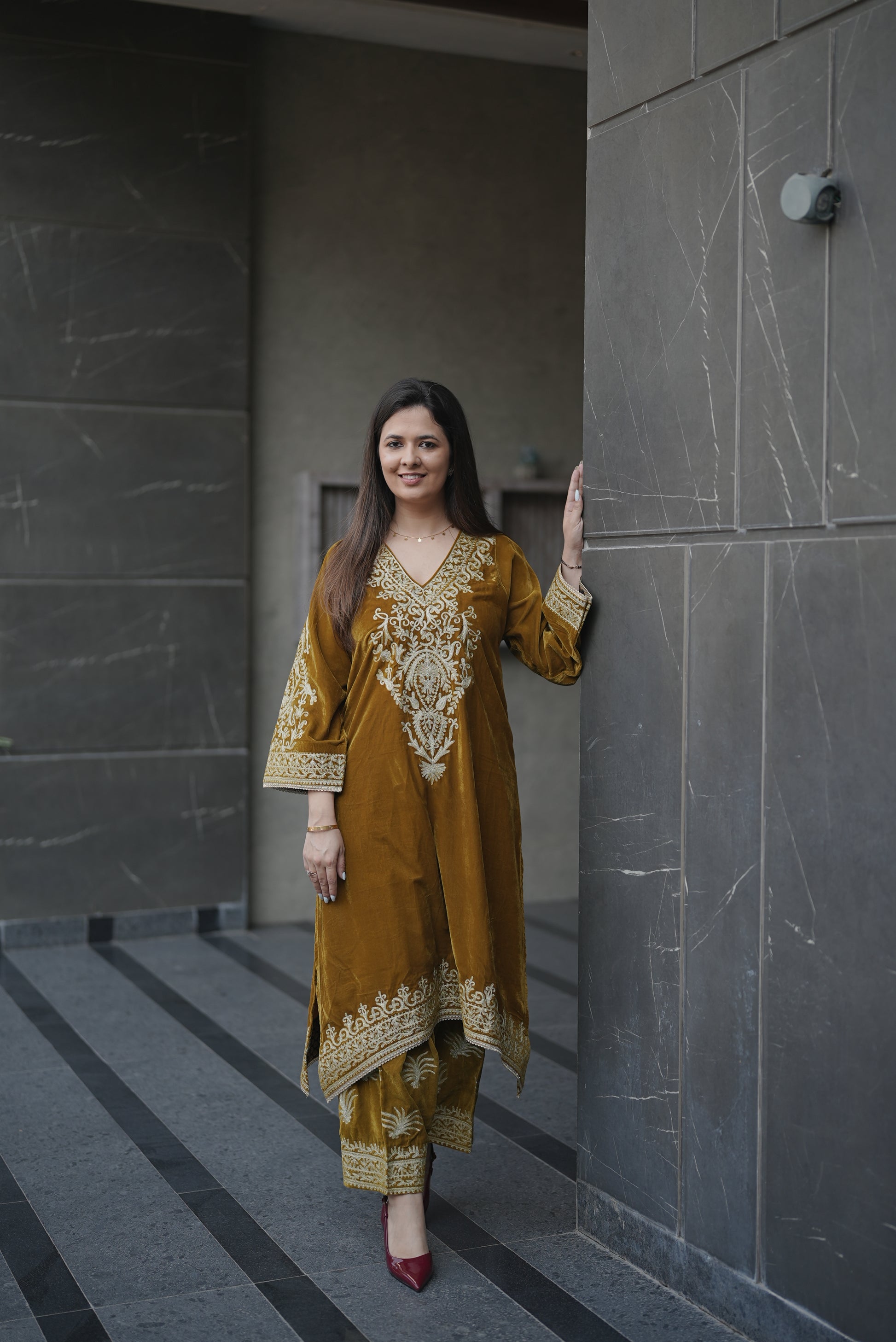 Mustard Velvet Heritage Set