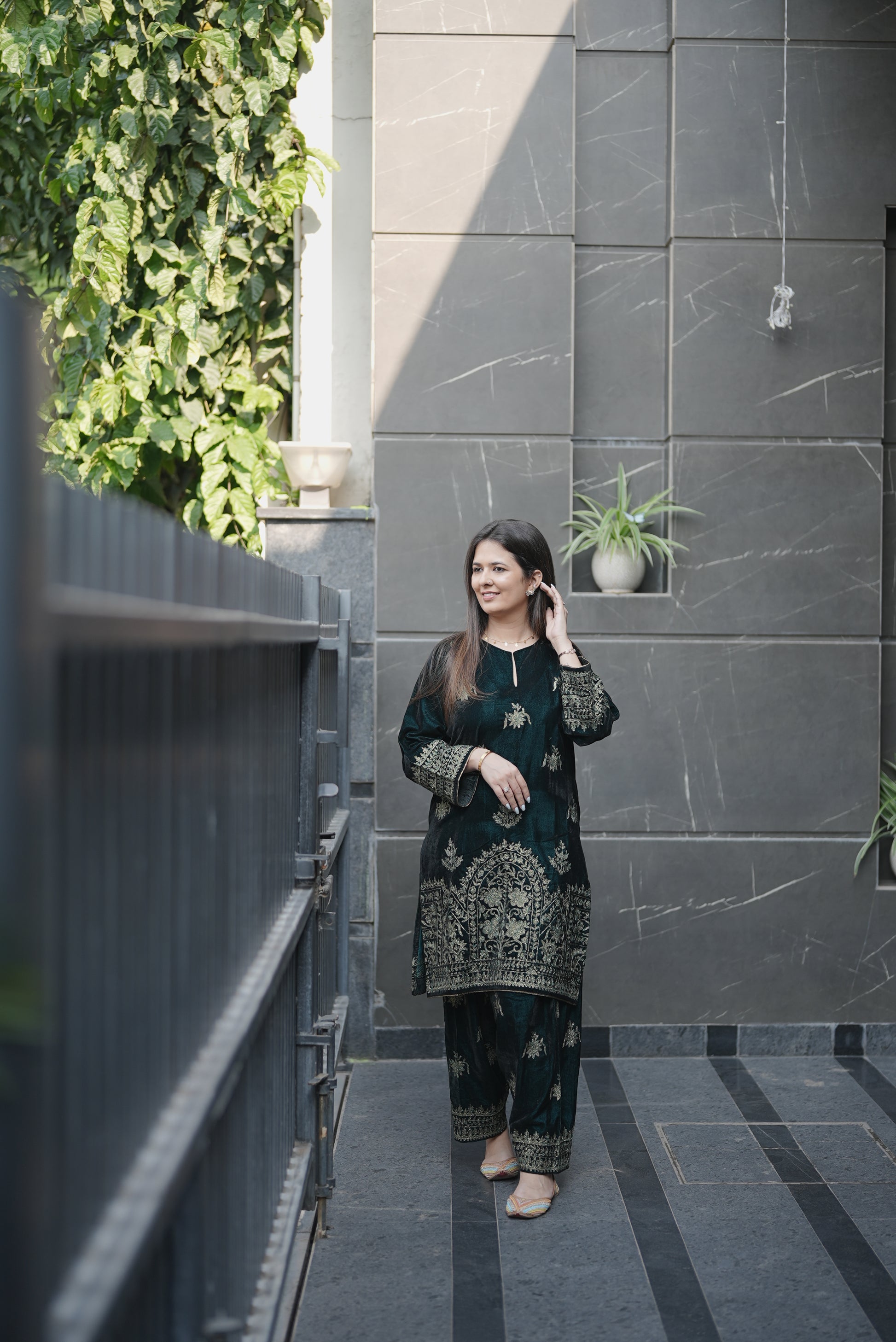 Emerald Velvet Grace Set