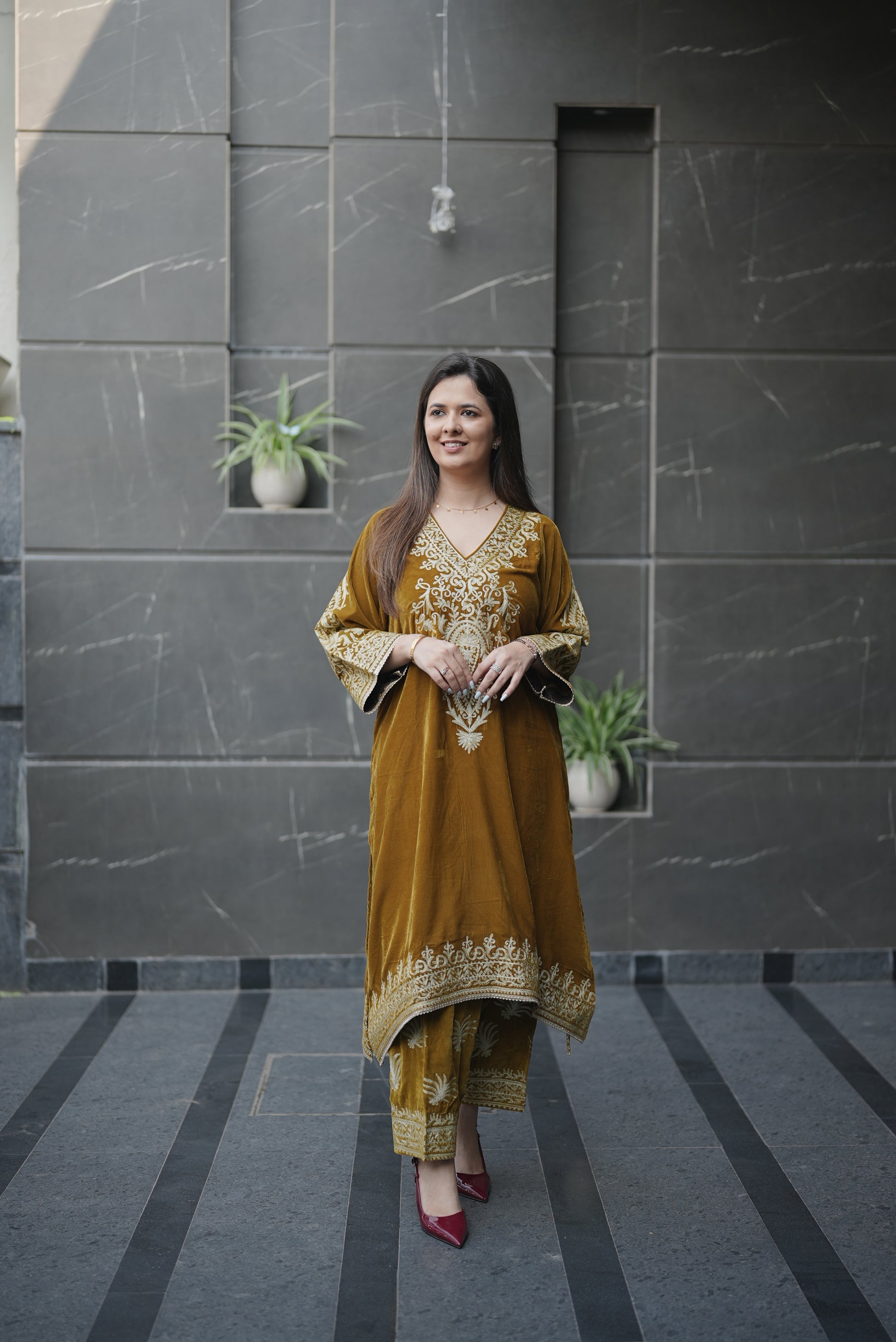 Mustard Velvet Heritage Set