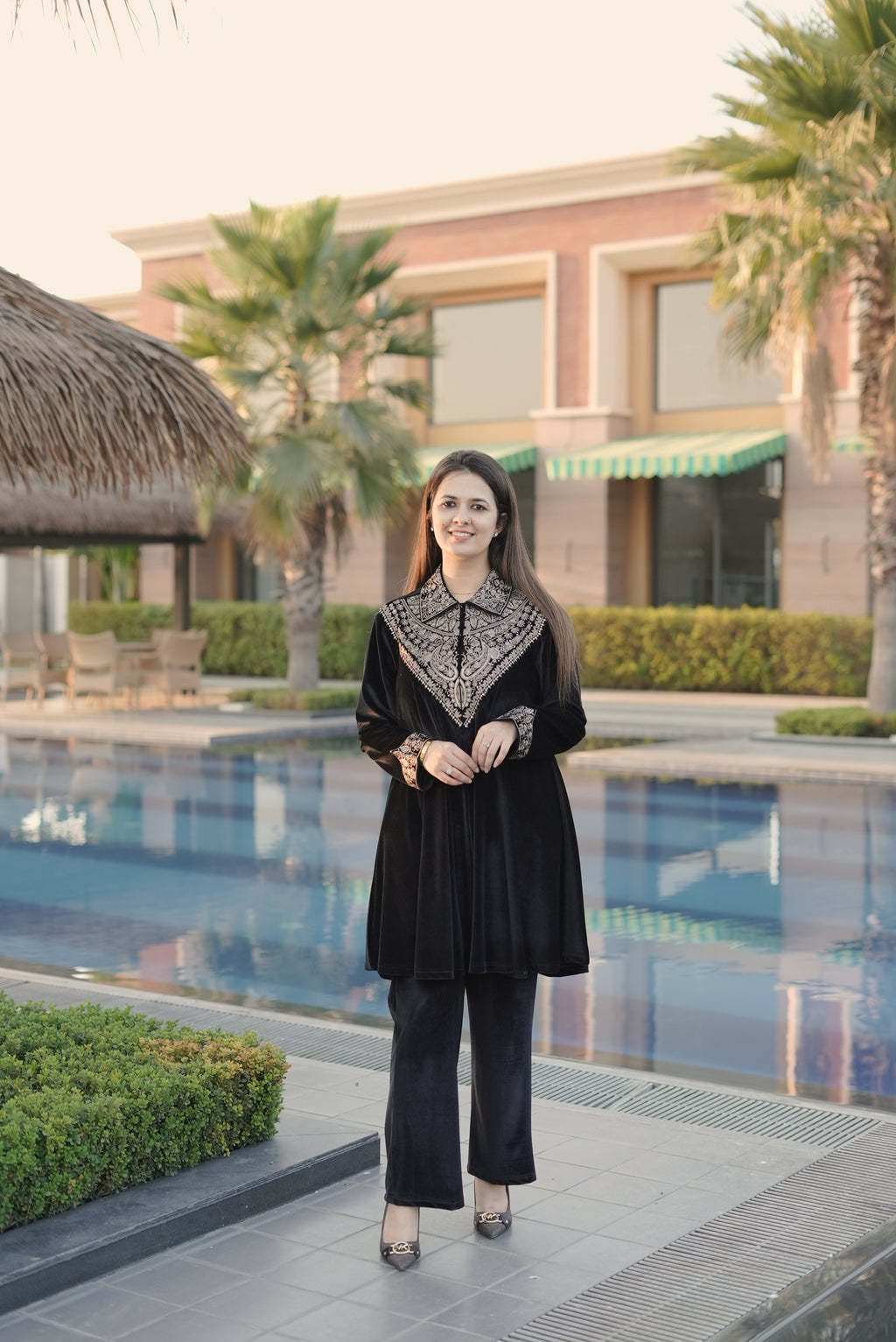 Zehra Velvet Charm Set