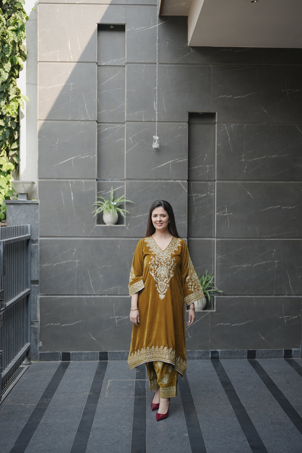 Mustard Velvet Heritage Set