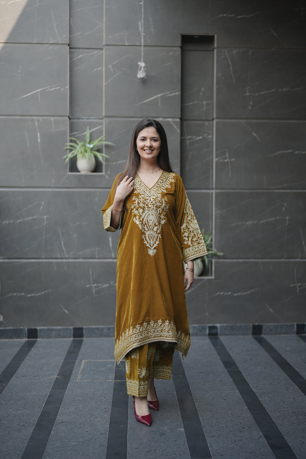 Mustard Velvet Heritage Set