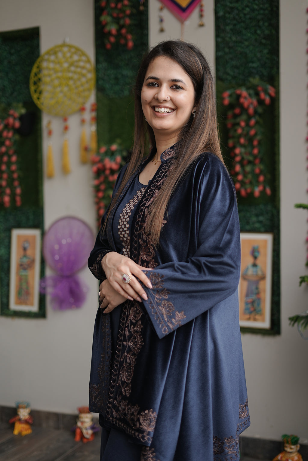 Midnight Velvet Drape Set