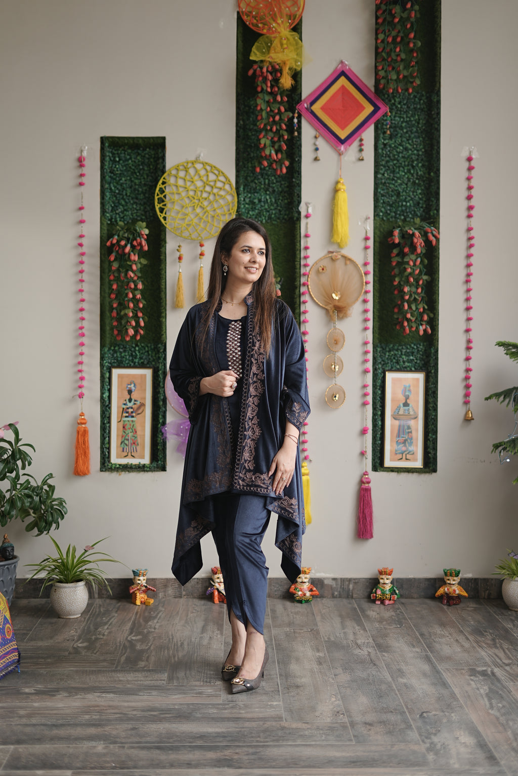 Midnight Velvet Drape Set