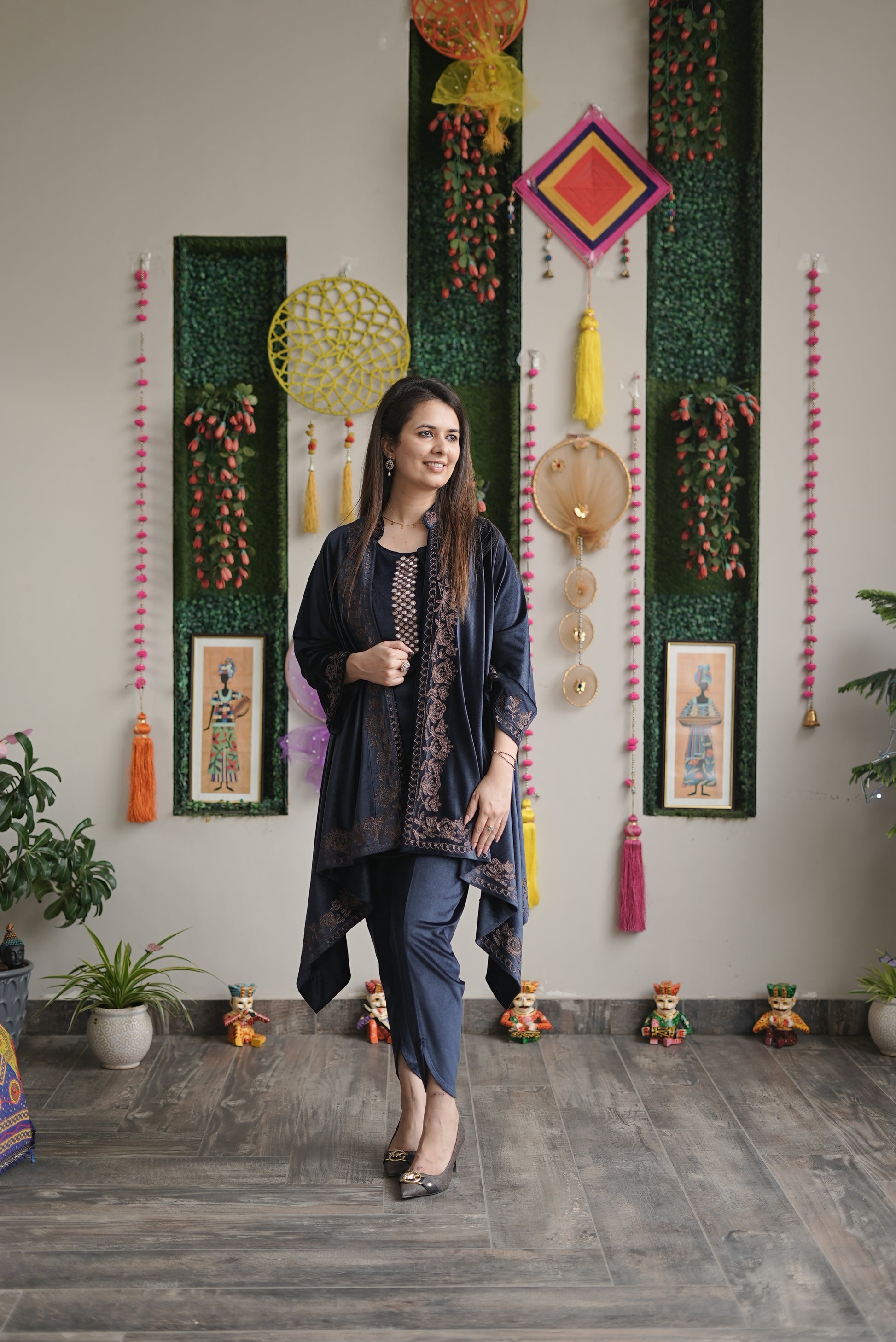 Midnight Velvet Drape Set