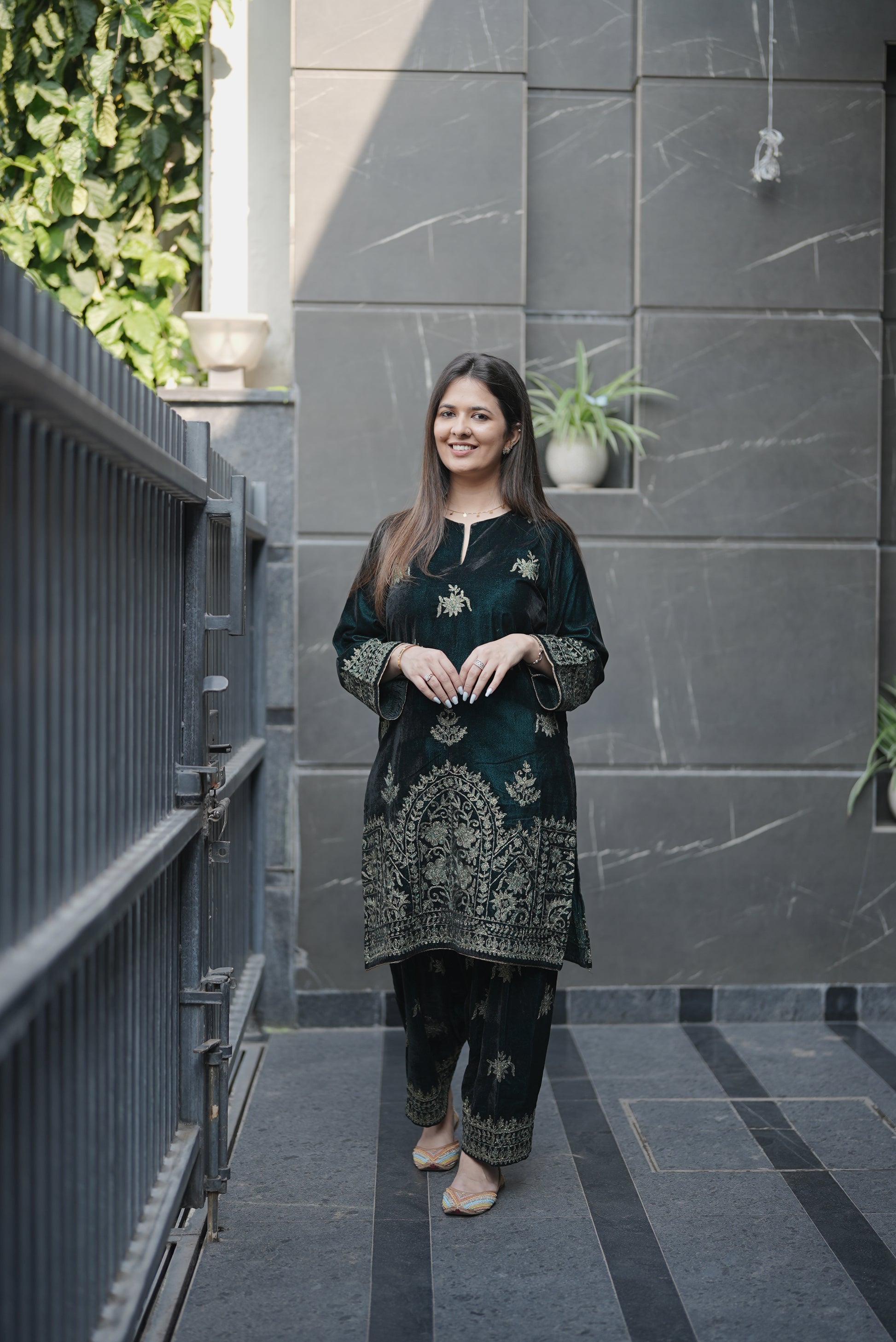 Emerald Velvet Grace Set