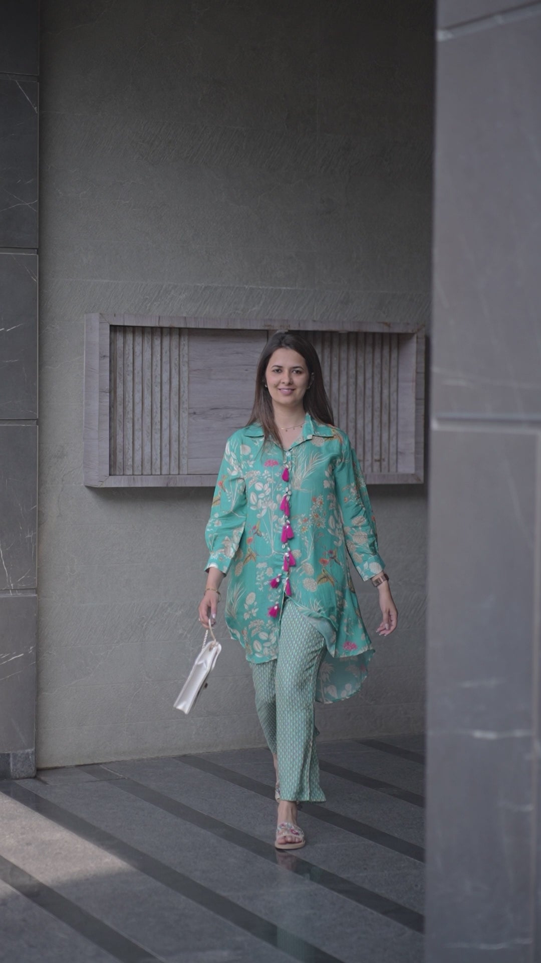 Green botanical cord